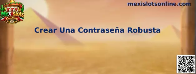 Guía para crear una contraseña robusta y proteger una cuenta en Mexislots Online